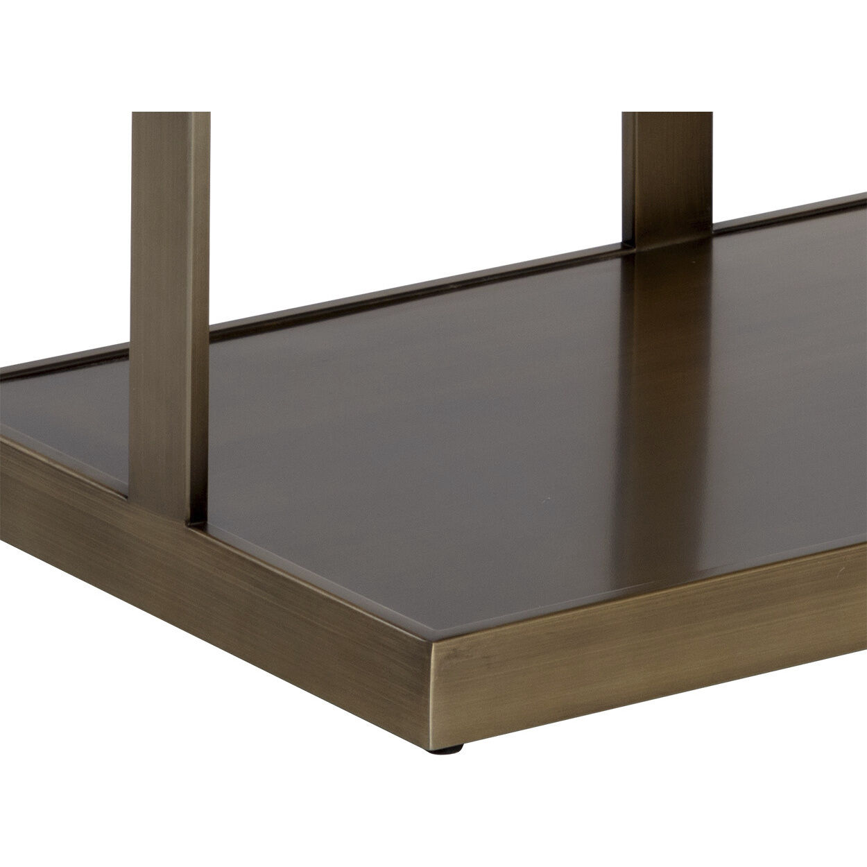 Kamali 28 X 21.75 inch Matte / Antique Gold Side Table